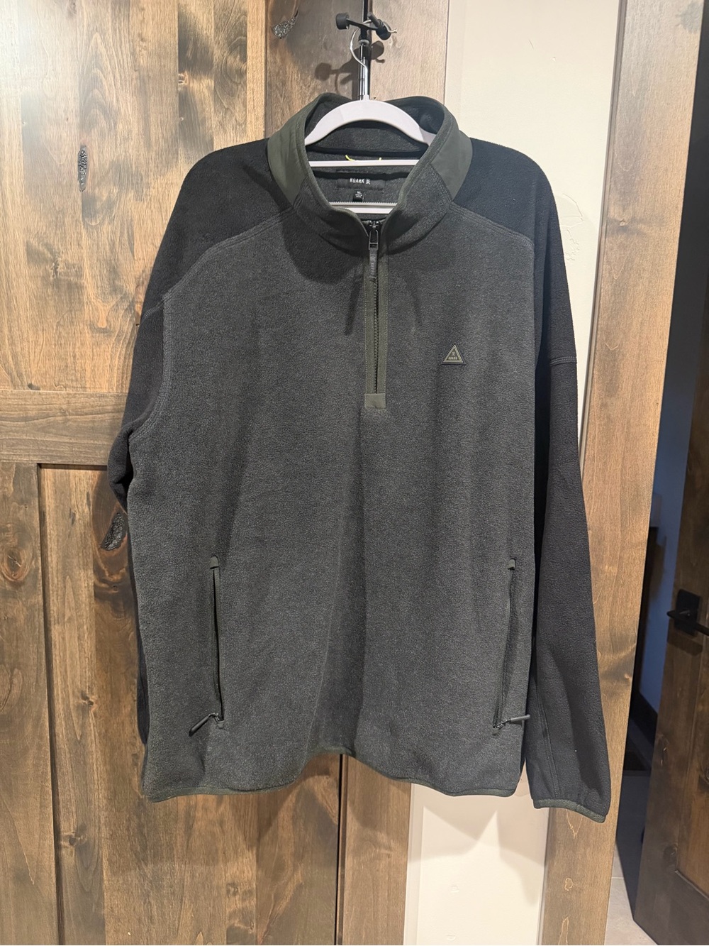 Roark Campover Quarter Zip Fleece XL Black Outdoor Hiking Pullover